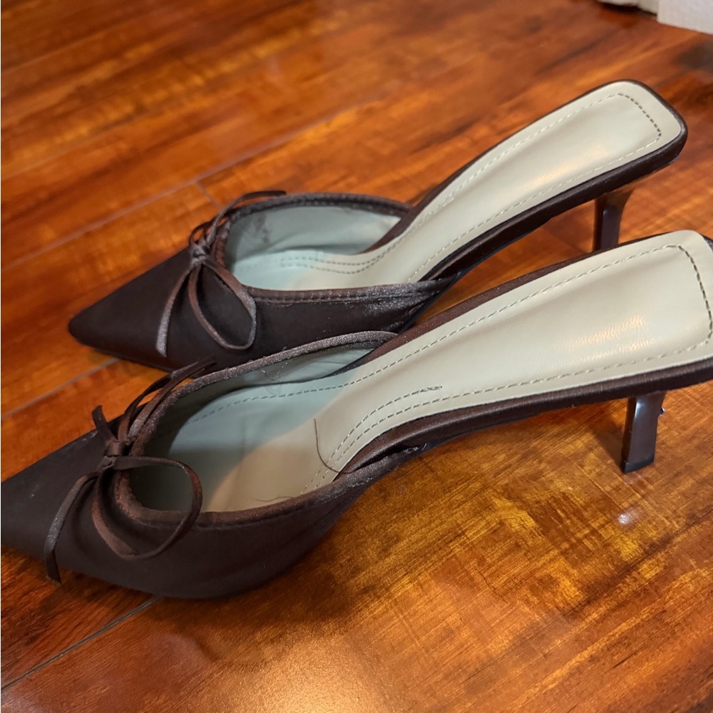 ASOS Dark Brown Pointed Heels